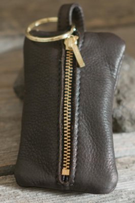 Leather Key & Coin Case