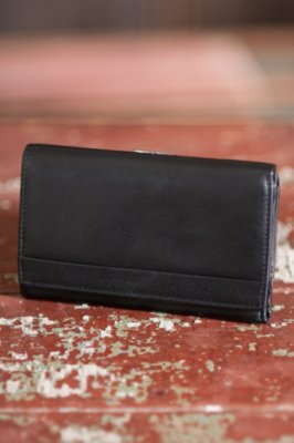 Trifold Leather Clutch Wallet