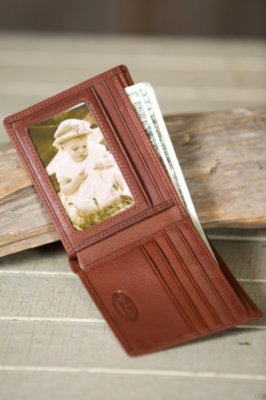 ID Thin Fold Wallet, BRANDY, Size 1 SIZE