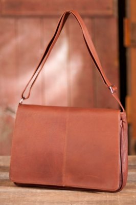 Leather Messenger Bag