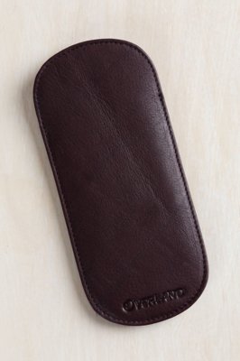 Leather Glasses Case, RAISIN, Size 1 SIZE