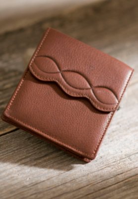 Scallop City Leather Wallet