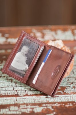 Gusseted Leather Card Case