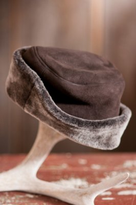 Shearling Sheepskin Sailor Hat