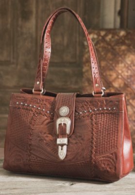 Women's Retro Romance Leather Shopping Bag