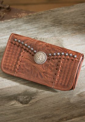 Retro Romance Leather Wallet