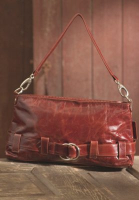 Women's Bettina East West Leather Shoulder Handbag
