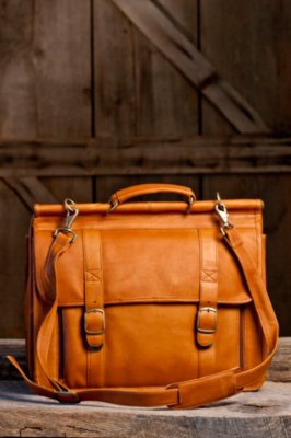 Triple Briefcase Leather Organizer