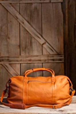 New York Leather Duffle Bag