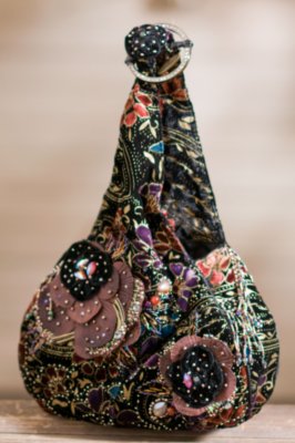 Night Bloom Mary Frances Handbag