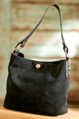 Women's Suede Louisiana Handbag