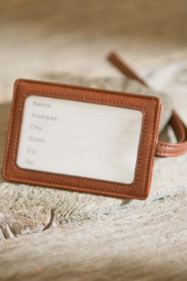 Leather Luggage Tag