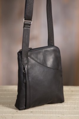 Women's Makenzie Cashmere Leather Messenger