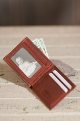 Ultra Mini Wallet with ID Window, BRANDY, Size 1 Size