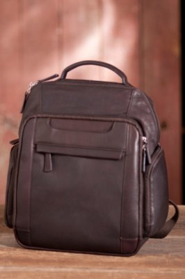 Leather Computer Backpack