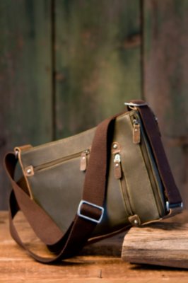 Waxed Twill Compass Bag