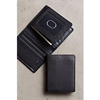 Argentinian Leather Billfold Wallet with RFID Protection, BLACK