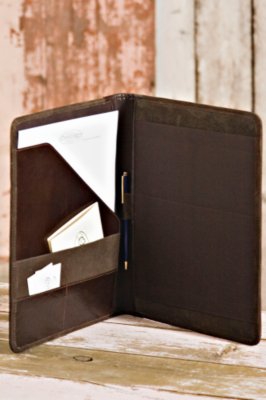 Large Leather Notebook Buffed Nubuck