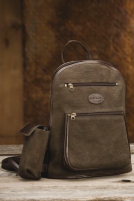 Rugi Leather Buffed Nubuck Backpack Handbag