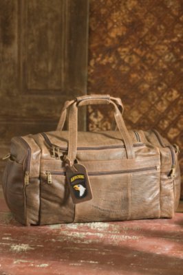 Squadron Medium Leather Duffel Bag