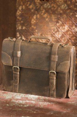 Squadron Leather Briefcase