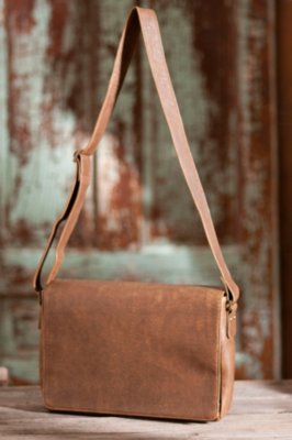 Squadron Leather Messenger Bag