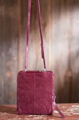Women's Hobo Justine Leather Cross Body Bag