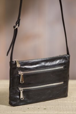 Women's Hobo Mara Leather Cross-Body Handbag