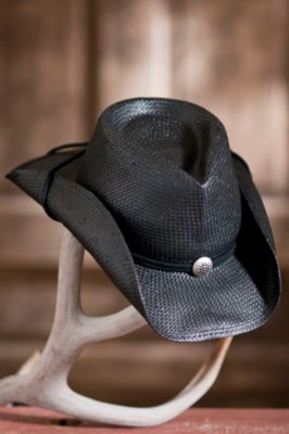 Women's Shapeable Western Hat with Cord & Concho 