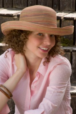 Women's Multi Braid Turned Brim Hat