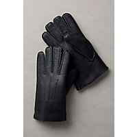 Men's Spanish Sheepskin Gloves, BLACK/BLACK BRIESA