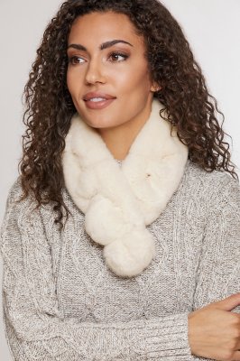 Women's Alpina Rex Rabbit Fur Headband/Scarf