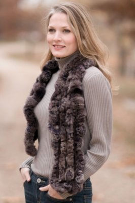 Women’s Rabbit Fur Scarf
