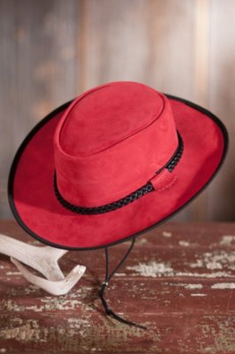 Zephyr Crushable Suede Hat with Chinstrap