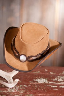 Fort Worth Western Suede Hat, BEIGE/BEIGE, Size L (7 1/4 - 7 3/8)