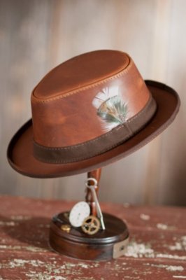 Steampunk Dealer Leather Hat