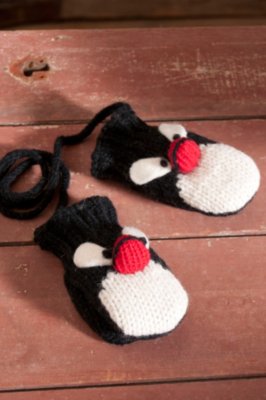 Kids’ Penguin Mittens