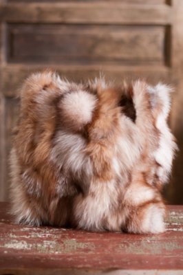 Double-Sided 16" x 16" Fox Fur Sections Pillow 