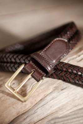 Men's Milan Woven Leather Belt