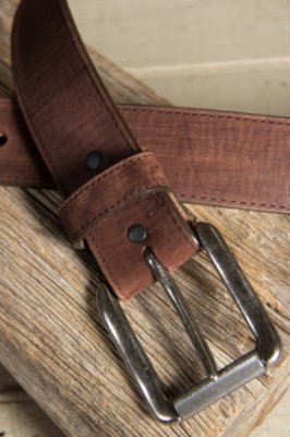 Bomber Leather Belt, BROWN