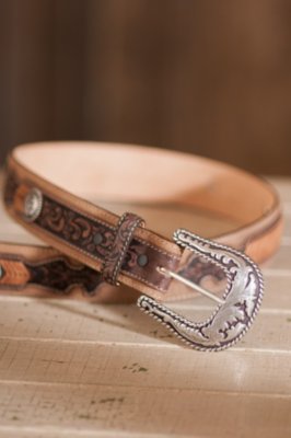 Lubbock Lace Leather Belt