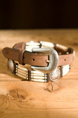 Native Son Bone & Leather Belt