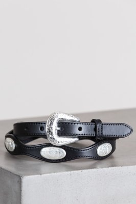 Virginia City Scalloped Leather Belt