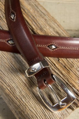 Denver Diamond Leather Belt (Sizes 46 - 48)