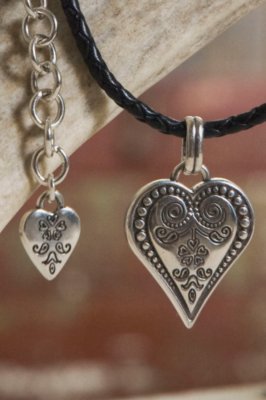 Brighton Ophelia Leather Heart Necklace