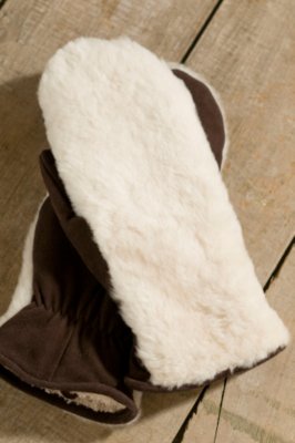 Women's Cozy Shearling Mittens