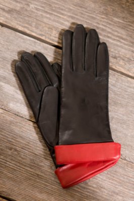 Women's Amber Leather Gloves with Cashmere Lining