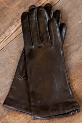 Women's Classic Long Leather Gloves with Cashmere Lining