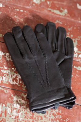 Men's Mohawk Deerskin Leather Gloves with Cashmere Lining