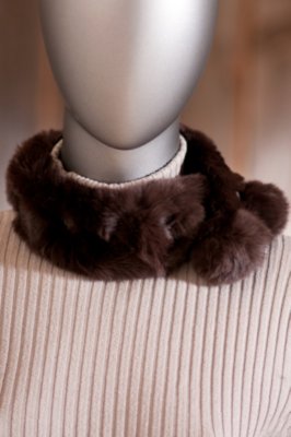 Women's Alpina Rex Rabbit Fur Headband/Scarf